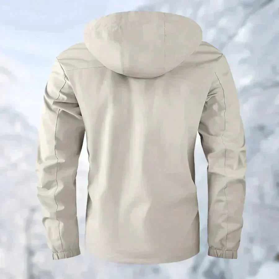 Herr Vinterjacka Parkas Allvädersjacka med Avtagbar Huva – Outdoor och Stad