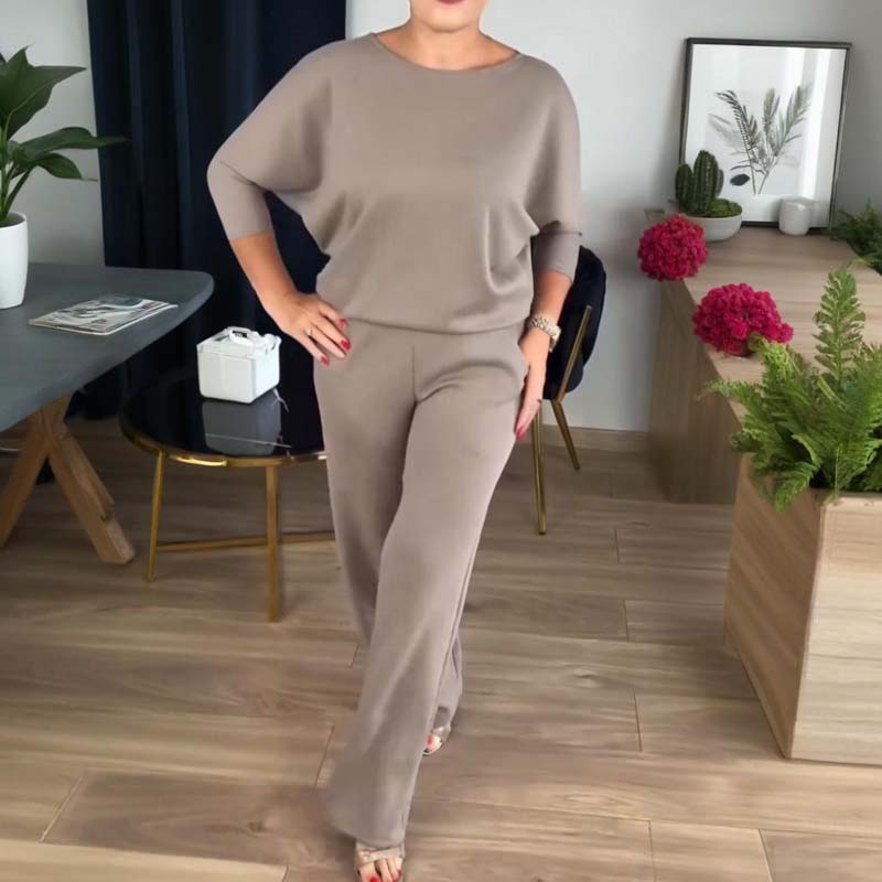 Damers elegant 3-delad set – Stilren och bekväm outfit för vardag och arbete
