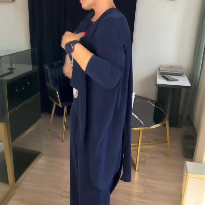 Damers elegant 3-delad set – Stilren och bekväm outfit för vardag och arbete