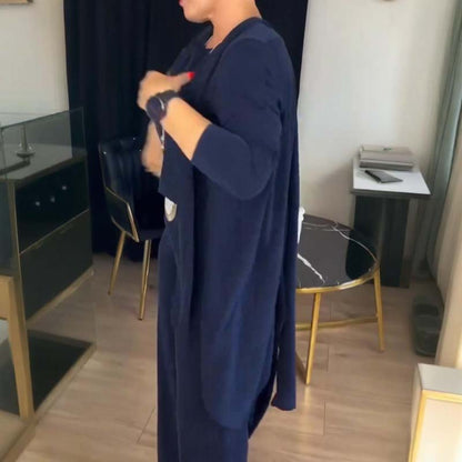 Damers elegant 3-delad set – Stilren och bekväm outfit för vardag och arbete