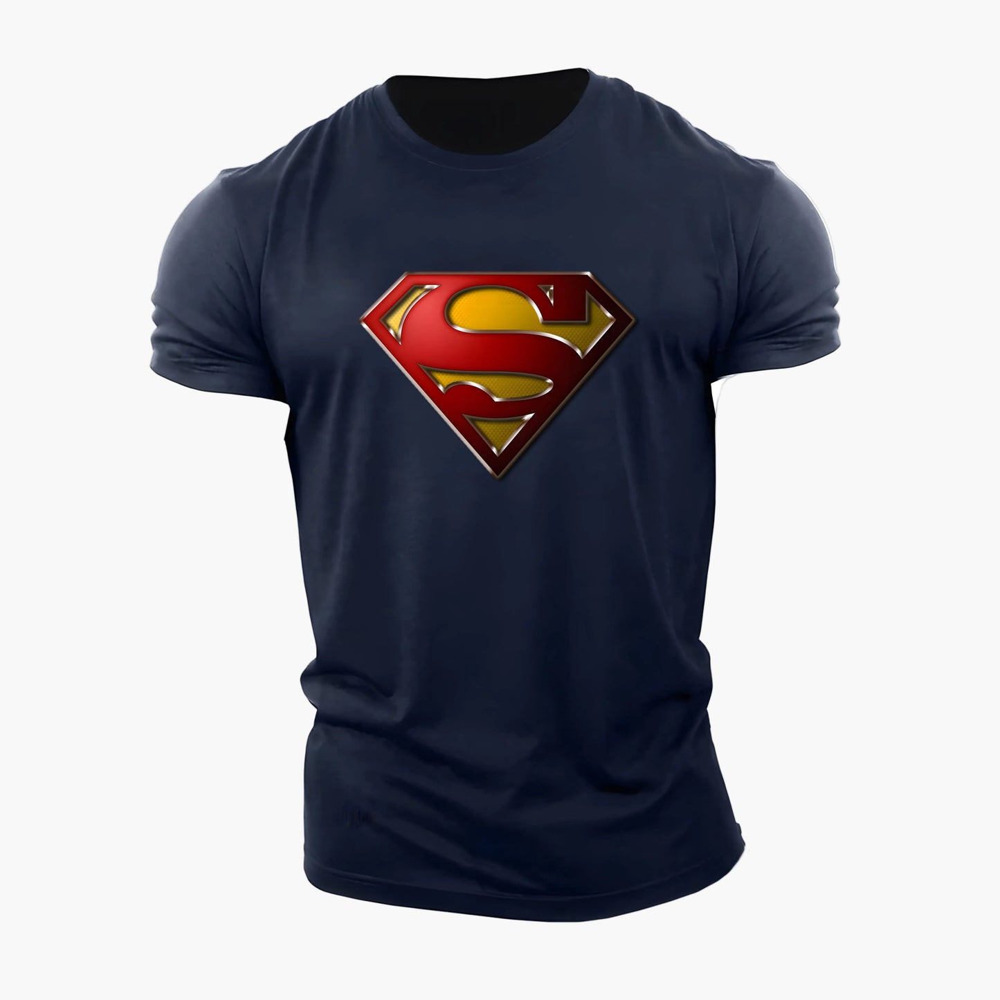 Herr T-shirt Superman Logo Träning & Vardag Superhjälte Stil