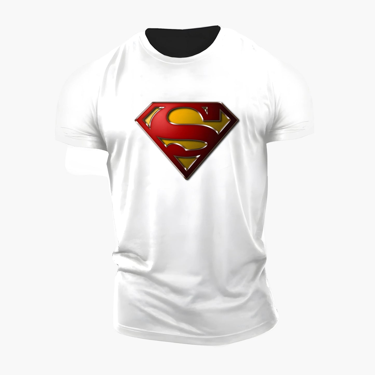 Herr T-shirt Superman Logo Träning & Vardag Superhjälte Stil