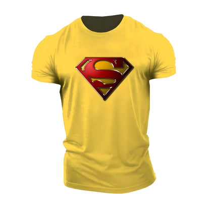 Herr T-shirt Superman Logo Träning & Vardag Superhjälte Stil