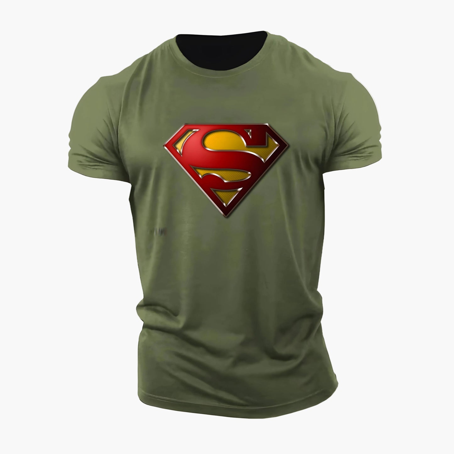 Herr T-shirt Superman Logo Träning & Vardag Superhjälte Stil
