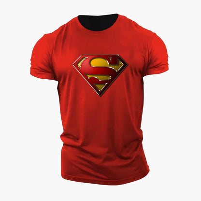 Herr T-shirt Superman Logo Träning & Vardag Superhjälte Stil