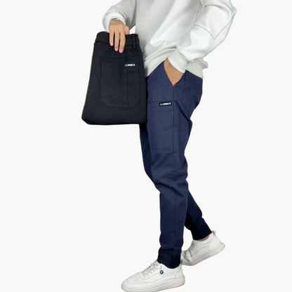 Herr Stretchiga Cargo Byxor – Trendig och Bekväm Vardagsstil