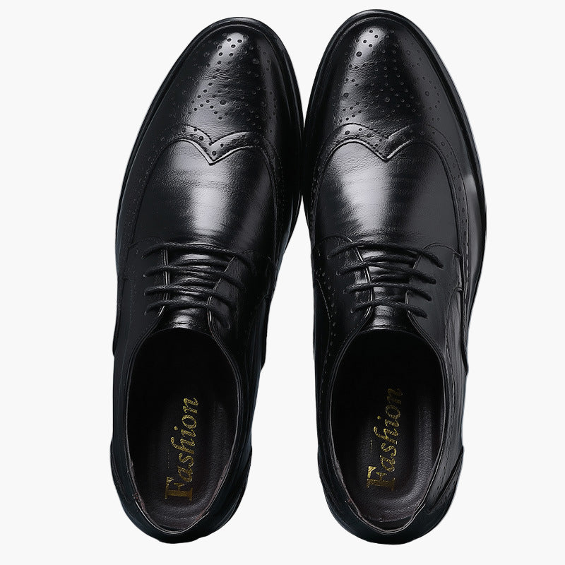 Herr Oxford Brogues Klassiska Formella Skor för Affär och Fest