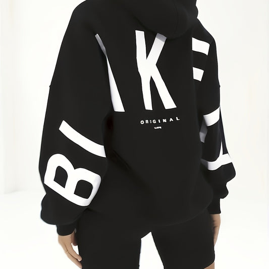 Selma - Oversized damhoodie med bokstavstryck