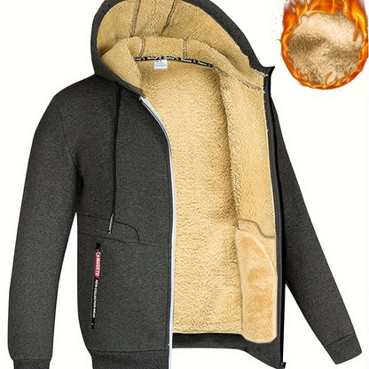 Ludvig - Fodrad hoodie med värmande fleece för herrar