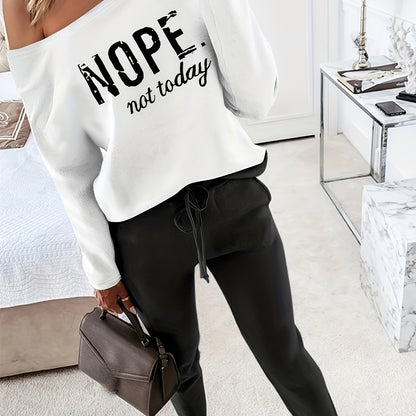 Nora - Avslappnat Tvådelat Set med Statement-Design