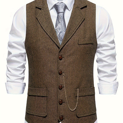 Frederik - herrväst i tweed med vintage charm