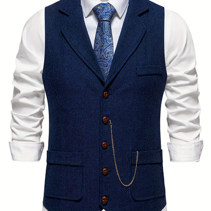 Frederik - herrväst i tweed med vintage charm