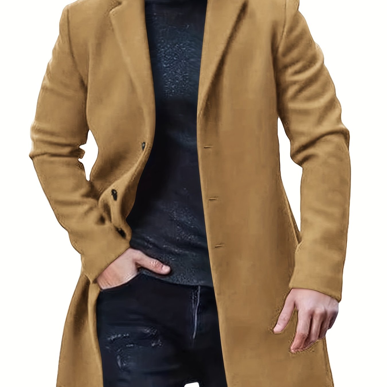 Oscar - Herr Klassisk Trenchcoat i Retro Stil