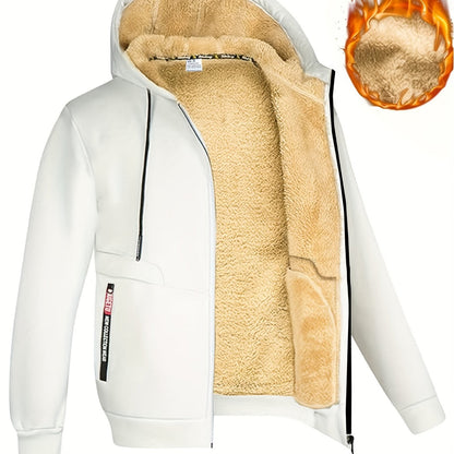 Ludvig - Fodrad hoodie med värmande fleece för herrar