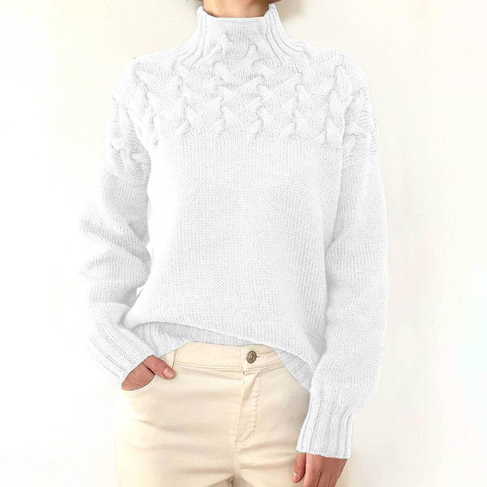 Sara - Stickad Turtleneck-Tröja
