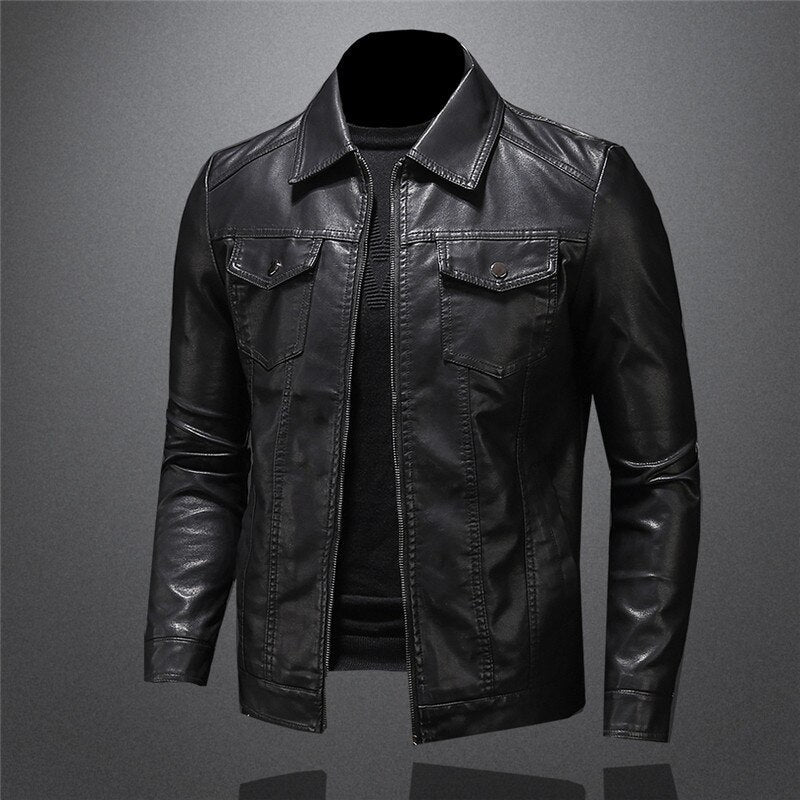 Herrjacka i bikerstil – Klassisk och tidlös design för både vardag och fest