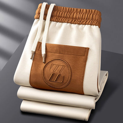 Herr Träningsset – Sportig 2-delad Dress med Jacka och Byxa, Modern Fritidsstil