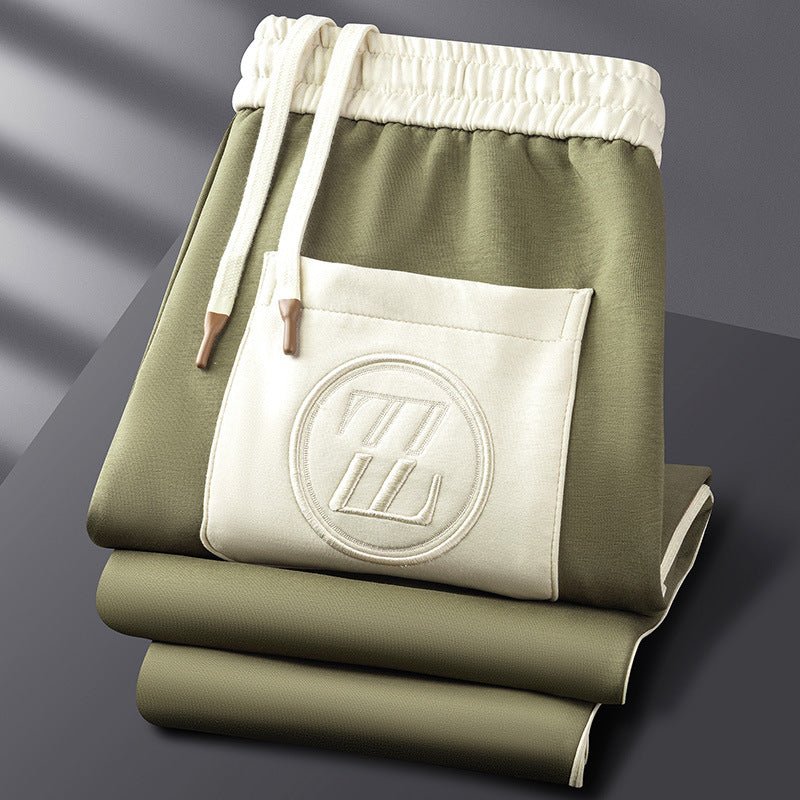 Herr Träningsset – Sportig 2-delad Dress med Jacka och Byxa, Modern Fritidsstil