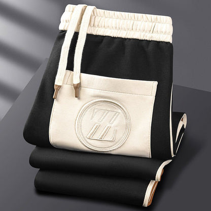 Herr Träningsset – Sportig 2-delad Dress med Jacka och Byxa, Modern Fritidsstil